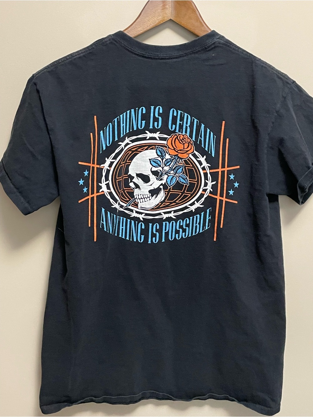 Empyre Nothing Is Certain Skull Graphic T-Shirt Men’s Medium